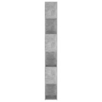 Produktbild för Bokhylla/Rumsavdelare betonggrå 100x24x188 cm