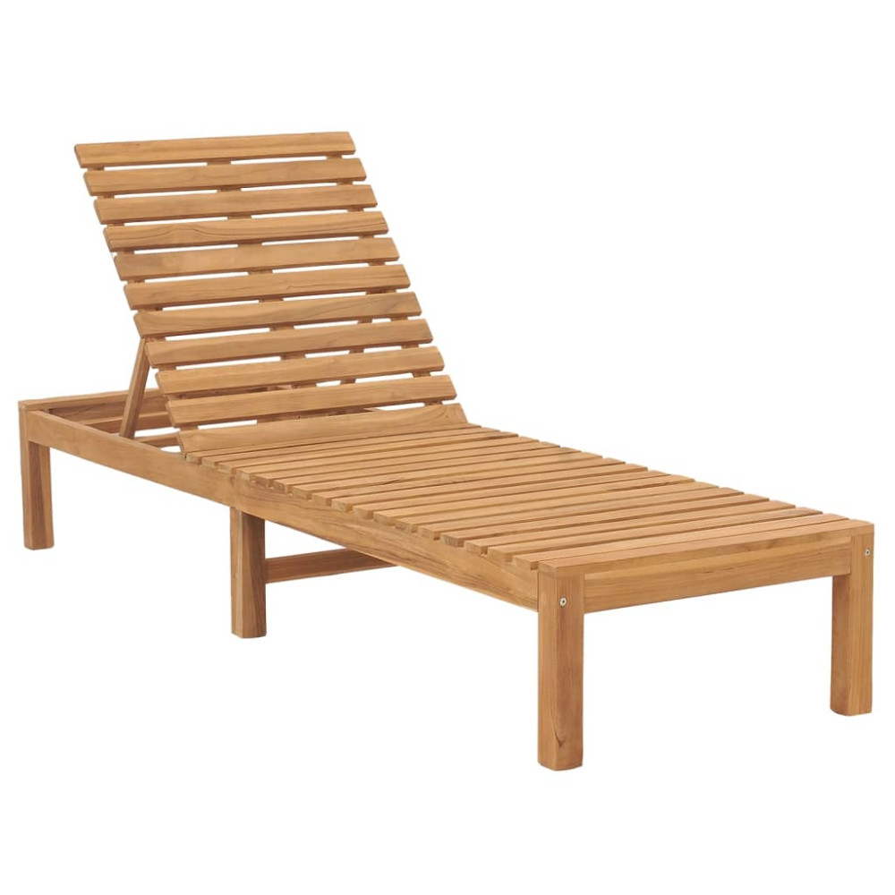 Produktbild för Solsäng massiv teak