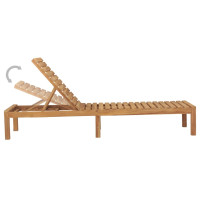Produktbild för Solsäng massiv teak