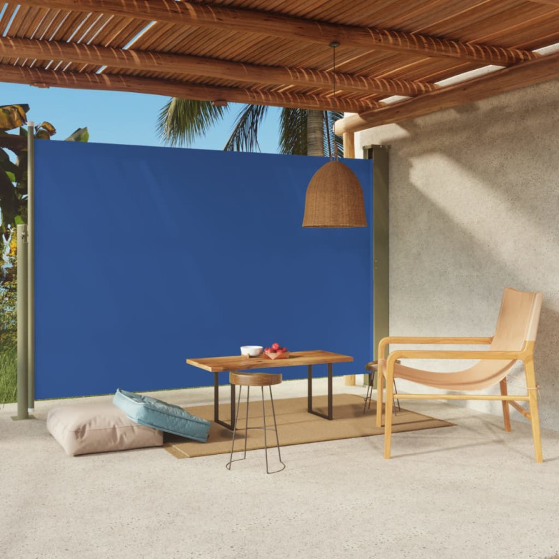 Produktbild för Infällbar sidomarkis 200x300 cm blå