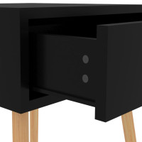 Miniatyr av produktbild för Sängbord Svart 40x40x56 cm spånskiva