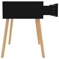 Miniatyr av produktbild för Sängbord svart högglans 40x40x56 cm spånskiva