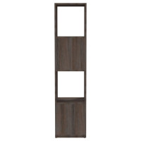 Produktbild för Roterande hylla grå 34,5x34,5x75,5 cm konstruerat trä