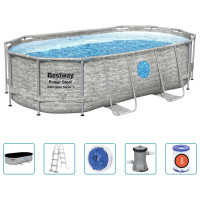 Produktbild för Bestway Pool Power Steel med tillbehör 427x250x100 cm