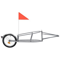 Produktbild för Cykelvagn för bagage med väska orange och svart
