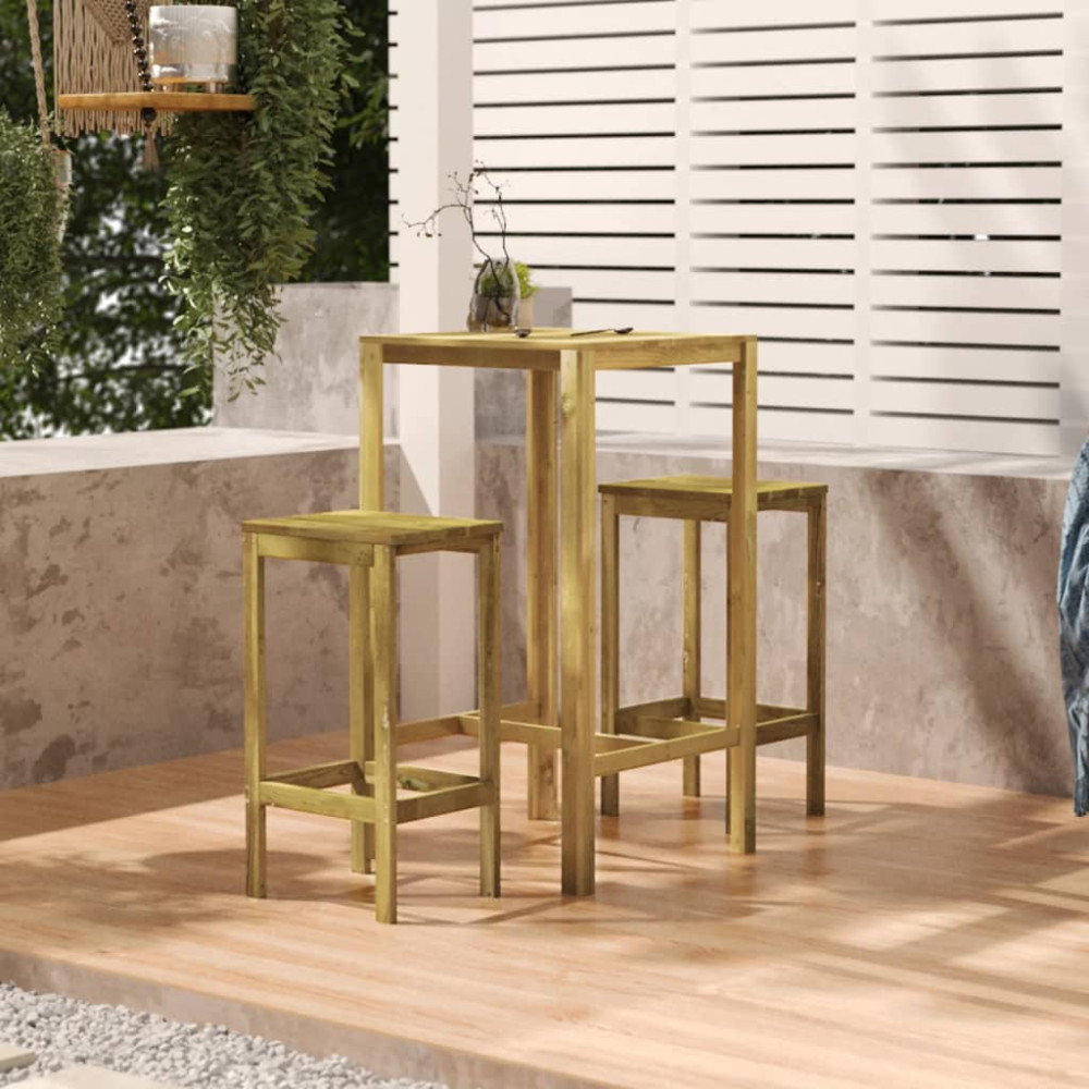 Produktbild för Barbord 60x60x110 cm impregnerad furu