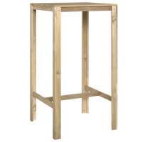 Produktbild för Barbord 60x60x110 cm impregnerad furu