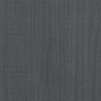 Produktbild för Bokhylla/Rumsavdelare grå 40x30x199 cm massiv furu