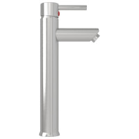 Produktbild för Handfat med kran och tryckavlopp svart härdat glas