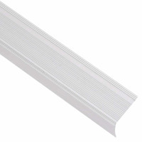Produktbild för Trappnäsor i L-form 5 st aluminium 100 cm silver