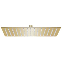 Produktbild för Regnduschhuvud rostfritt stål 40x30 cm rektangulärt guld