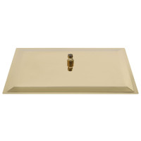Produktbild för Regnduschhuvud rostfritt stål 50x30 cm rektangulärt guld
