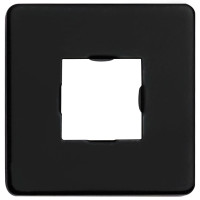 Miniatyr av produktbild för Duscharm fyrkantig rostfritt stål 201 svart 40 cm