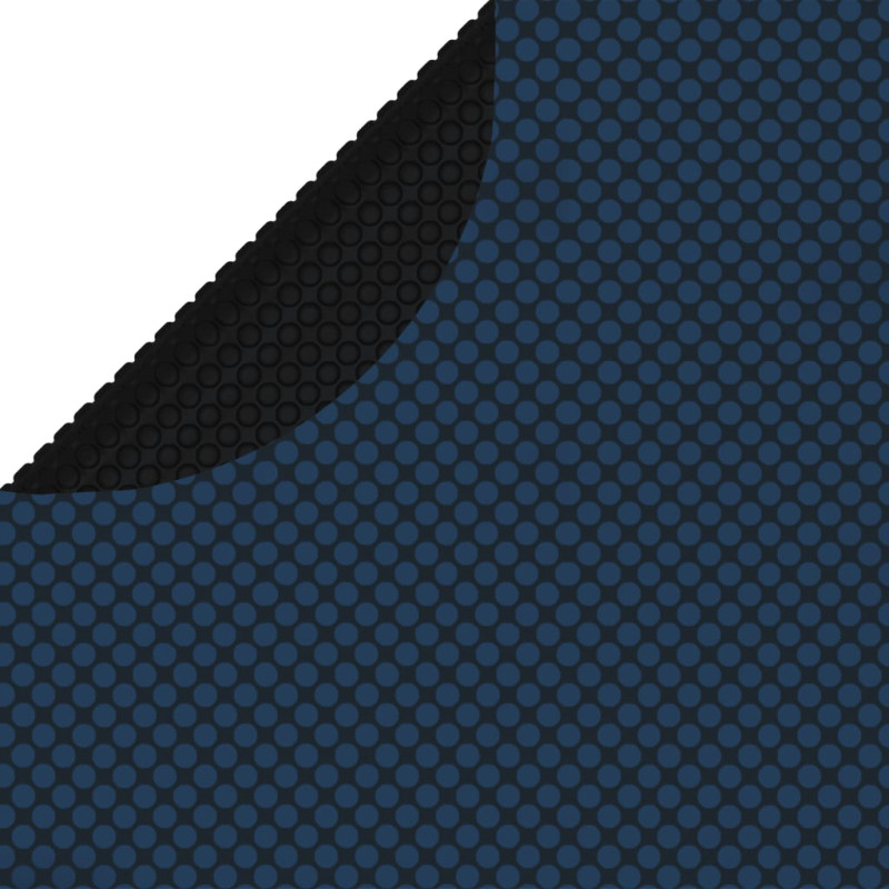 Produktbild för Värmeduk för pool PE 356 cm svart och blå