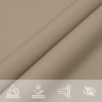 Produktbild för Solsegel oxfordtyg rektangulärt 5x7 m taupe