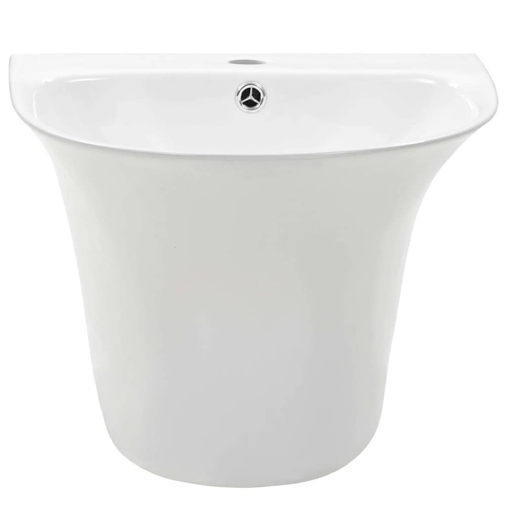 Produktbild för Handfat Vit 47 x 45 x 37 cm Glaserad keramik
