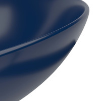 Produktbild för Handfat keramik mörkblå rund