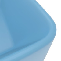 Miniatyr av produktbild för Lyxigt handfat matt ljusblå 41x30x12 cm keramik