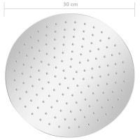 Produktbild för Takduschhuvud i rostfritt stål 304 30 cm rund