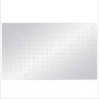 Produktbild för Regnduschhuvud rostfritt stål 304 50x30 cm rektangulärt