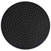 Produktbild för Takduschhuvud i rostfritt stål 50 cm rund svart