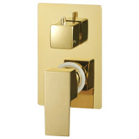 Produktbild för Duschsystem rostfritt stål 201 guld