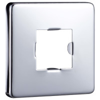 Produktbild för Duscharm fyrkantig rostfritt stål 201 silver 30 cm