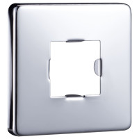 Produktbild för Duscharm fyrkantig rostfritt stål 201 silver 40 cm
