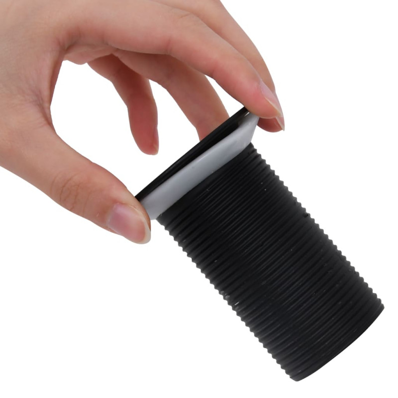 Produktbild för Pop-up bottenventil utan bräddavlopp svart 6,4x6,4x9,1 cm
