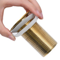 Miniatyr av produktbild för Pop-up bottenventil utan överflödesfunktion guld 6,4x6,4x9,1 cm