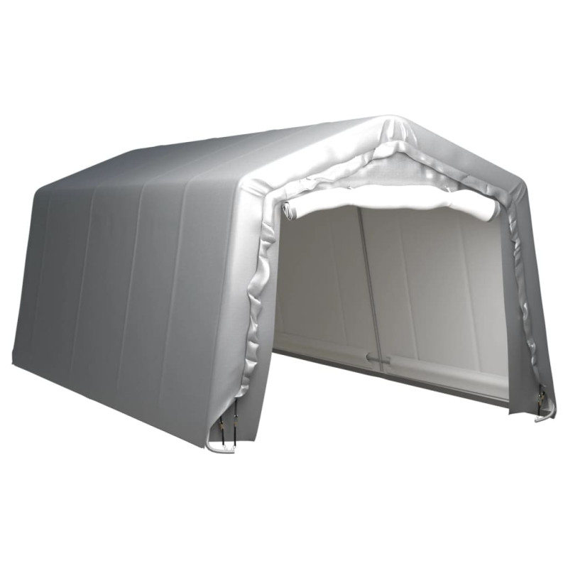 Produktbild för Förvaringstält 300x600 cm stål grå