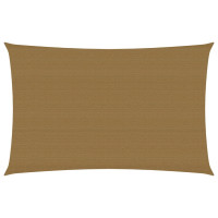 Produktbild för Solsegel 160 g/m² taupe 5x7 m HDPE