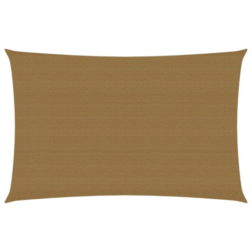 vidaXL Solsegel 160 g/m² taupe 5x7 m HDPE