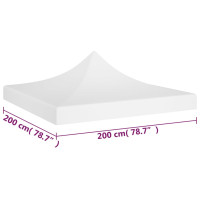 Miniatyr av produktbild för Tak till partytält 2x2 m vit 270 g/m²