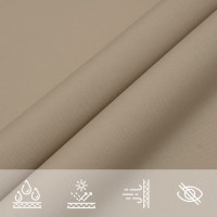 Produktbild för Solsegel oxfordtyg rektangulärt 4x7 m taupe