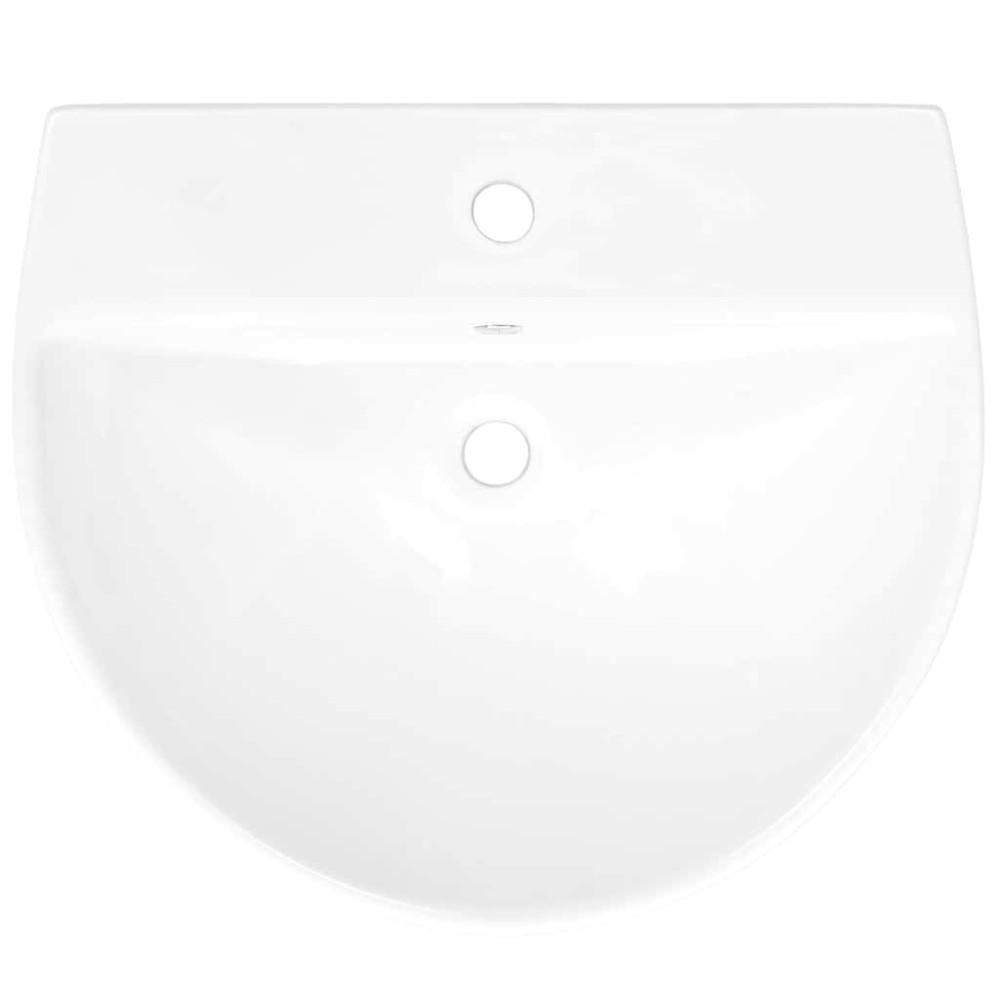 Produktbild för Handfat Vit 56 x 48 x 42 cm Glaserad keramik
