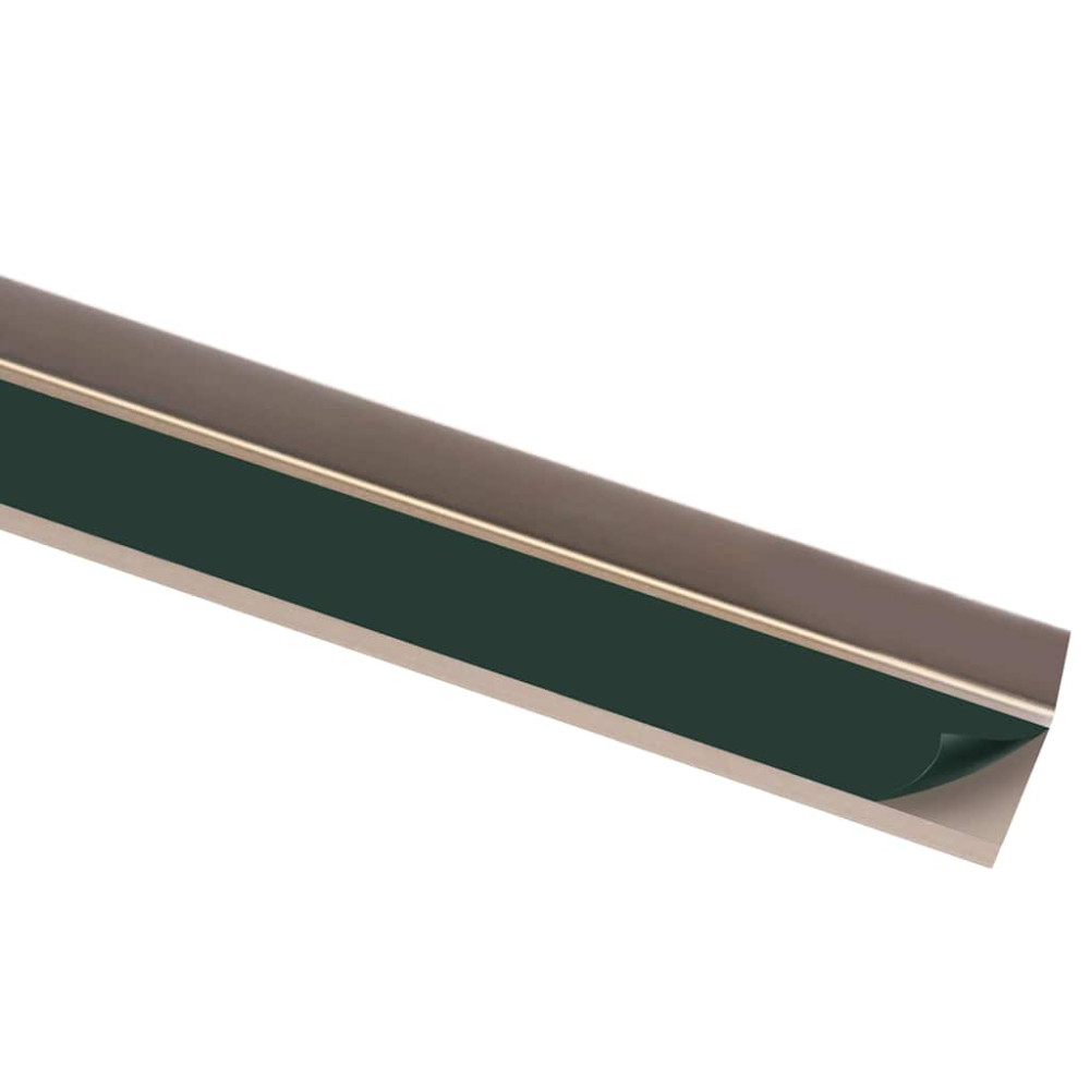 Produktbild för Trappnosar i L-form 5 st aluminium 90 cm brun