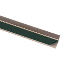 Produktbild för Trappnosar i L-form 5 st aluminium 90 cm brun