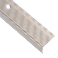 Produktbild för Trappnosings i L-form 15 st aluminium 90 cm champagne