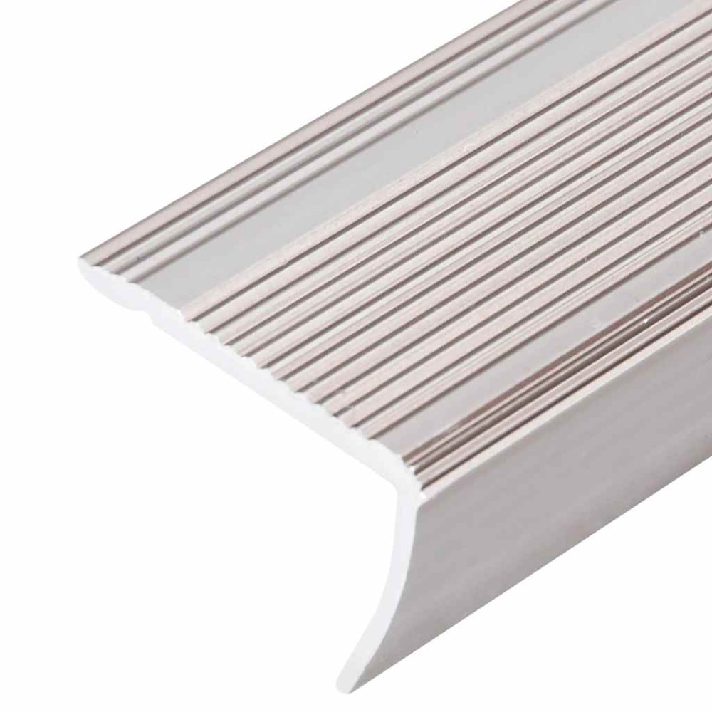 Produktbild för Trappnosings i L-form 15 st aluminium 90 cm champagne