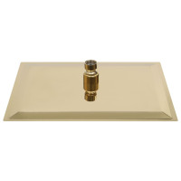 Produktbild för Regnduschhuvud rostfritt stål 30x20 cm rektangulärt guld