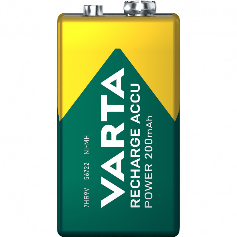 Produktbild för Laddningsbart batteri 9V 200 mAh 1-pack