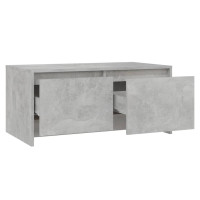Produktbild för Soffbord betonggrå 90x50x41,5 cm konstruerat trä