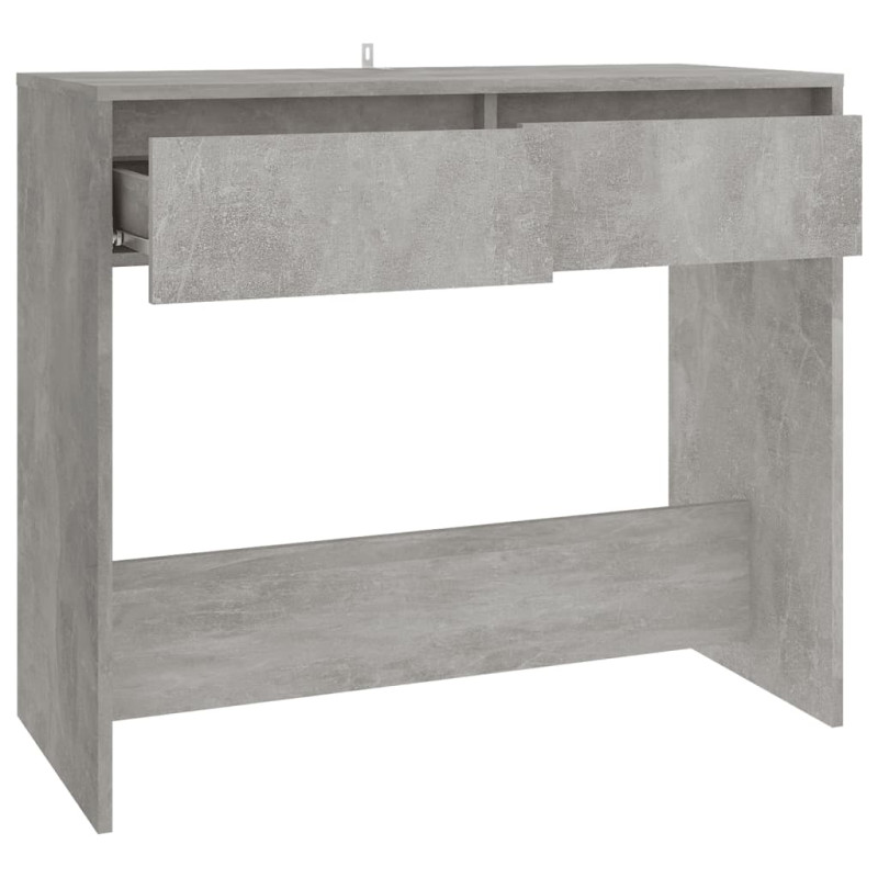 Produktbild för Konsolbord betonggrå 89x41x76,5 cm konstruerat trä