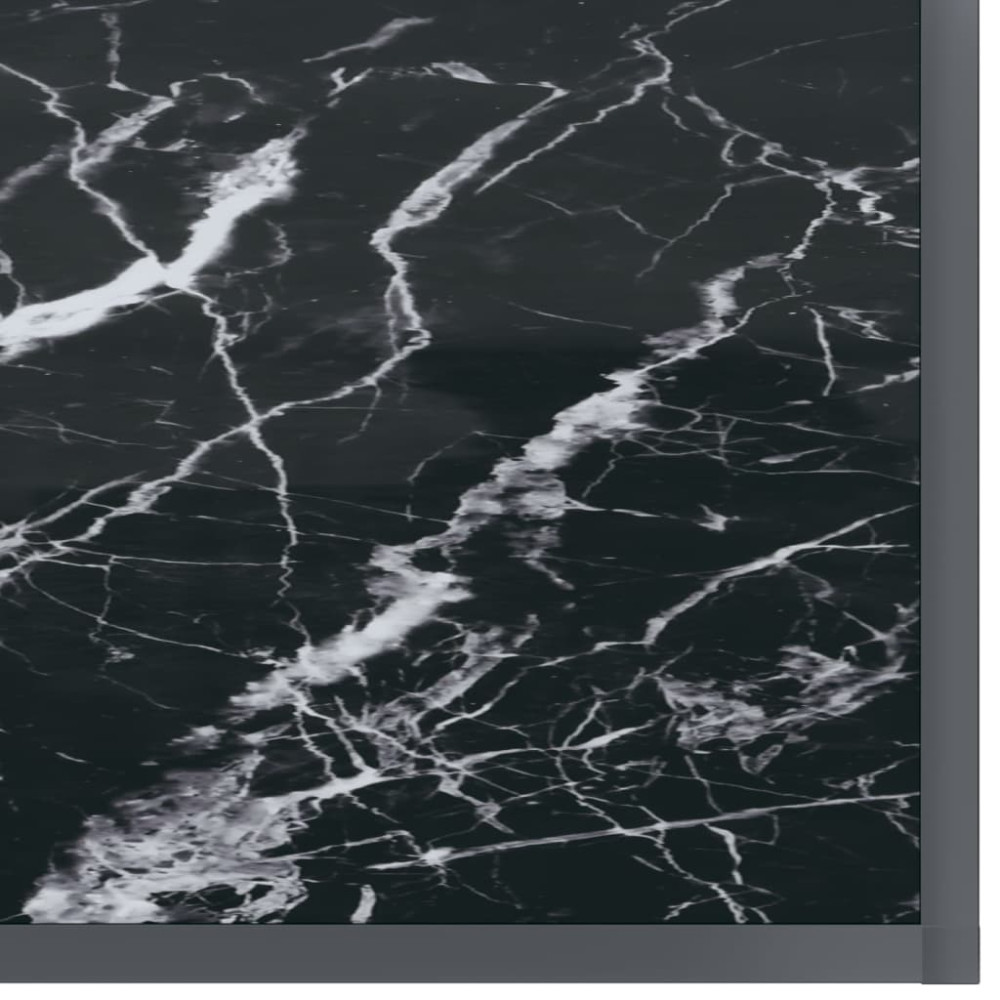 Produktbild för Konsolbord svart 140x35x75,5 cm härdat glas