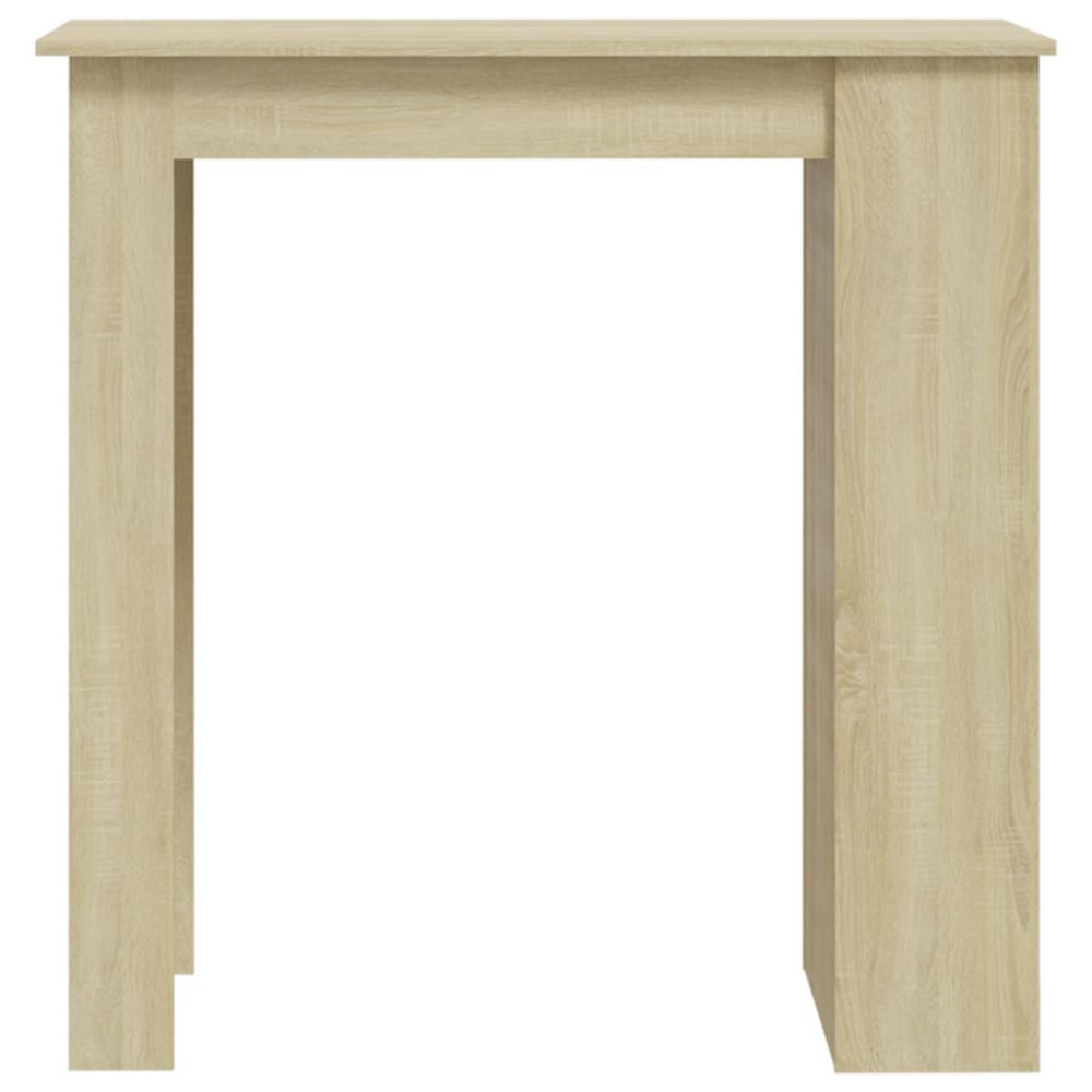 Produktbild för Barbord med förvaringshyllor sonoma-ek 102x50x103,5 cm