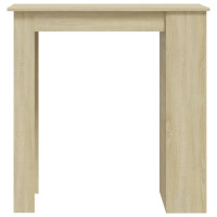 Produktbild för Barbord med förvaringshyllor sonoma-ek 102x50x103,5 cm