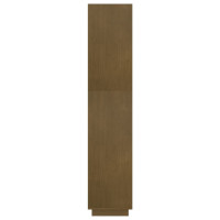 Produktbild för Bokhylla/rumsavdelare honungsbrun 60x35x167 cm massiv furu