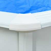 Miniatyr av produktbild för Pool med stålväggar 360x120 cm vit