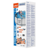 Produktbild för Bestway Pool Steel Pro MAX rund med tillbehör 396x122 cm